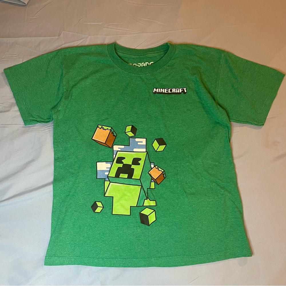 Minecraft Kids Green T-Shirt size Small